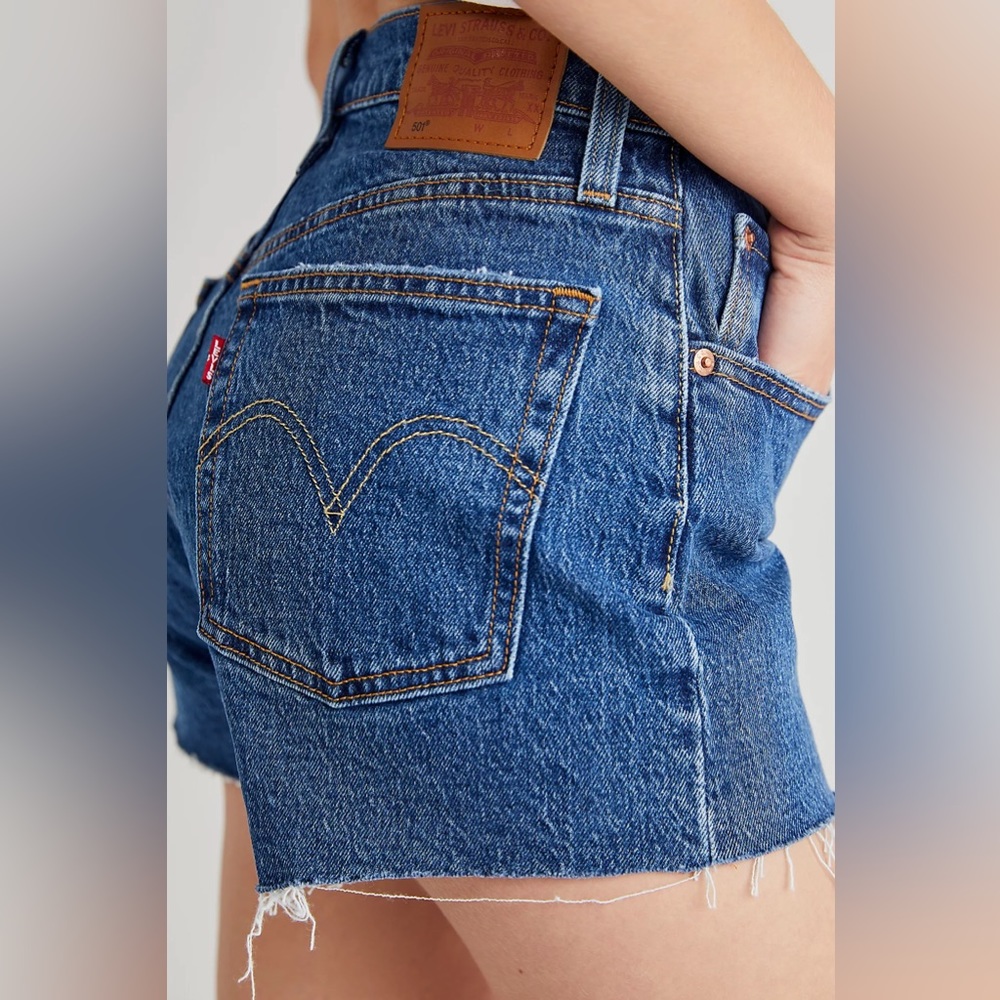 Levi’s 501 High-Rise Denim Shorts - Picture 13 of 13